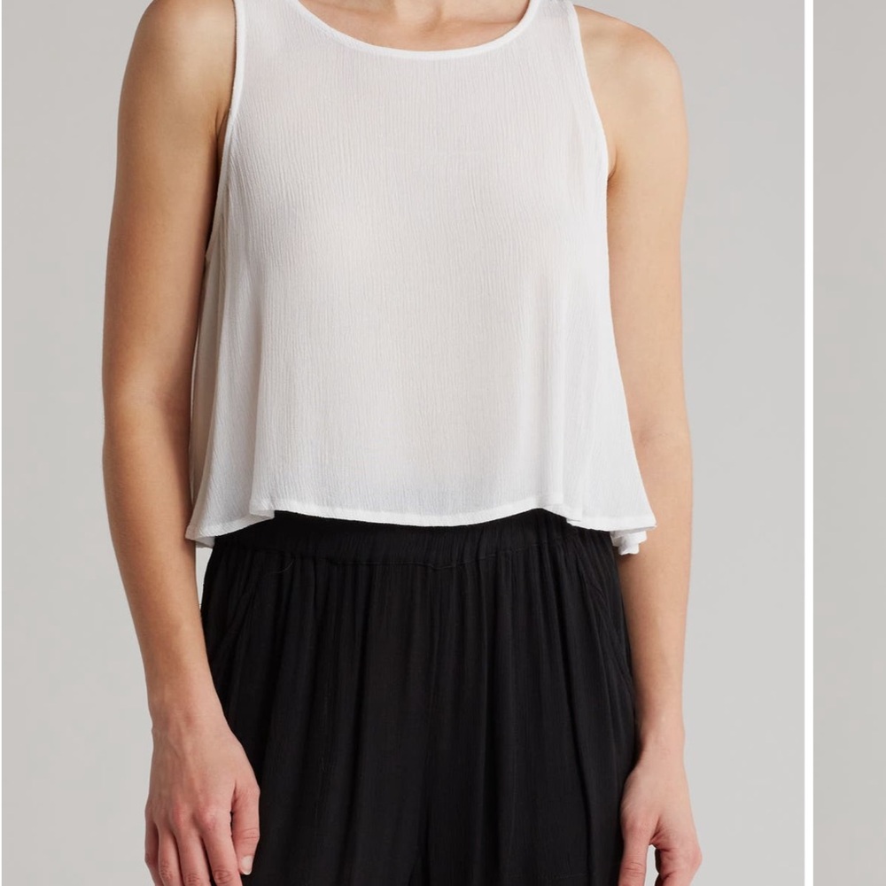 Elan Gauze Cover-Up Tank